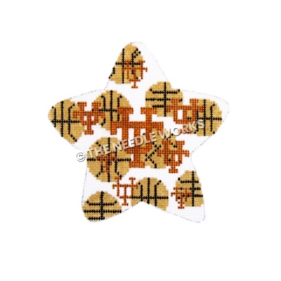 white star with basketballs and UT logo