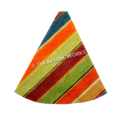 autumn striped stripes in blue, orange, green, maroon and brown