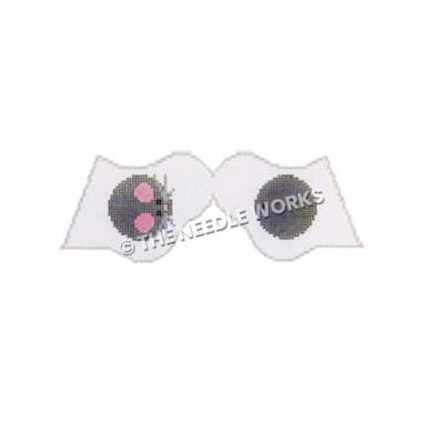 white booties with gray mouse