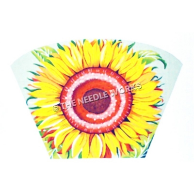 sunflower with pink center