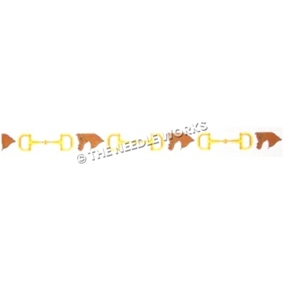 horse heads and gold bits belt