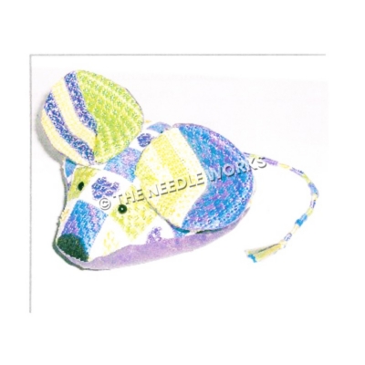 green, purple, blue and white 3D mouse