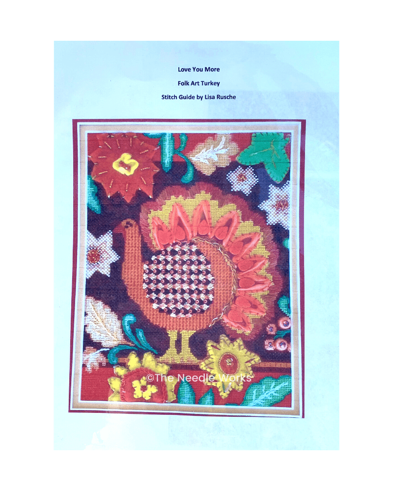 Folk Art Turkey W/ Sg – The Needle Works