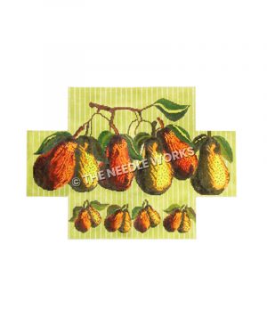 brick cover with hanging pears design