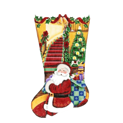 Santa visits stocking