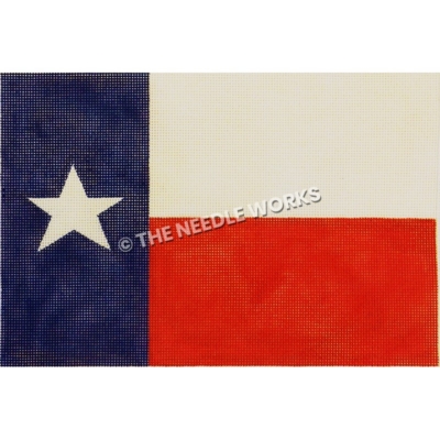 Texas flag in vibrant dark blue and bright red