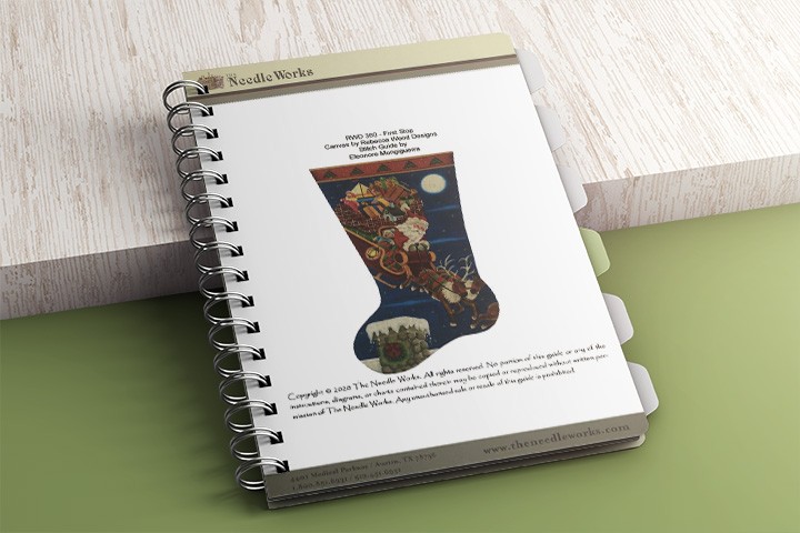 stocking stitch guide in bound book
