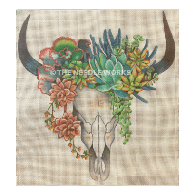 SUCCULENT SKULL (BUFFALO)