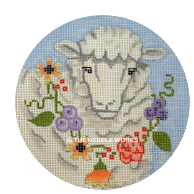 SHEEP W/FLOWER GARLAND