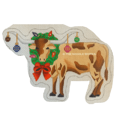 LONGHORN WITH WREATH