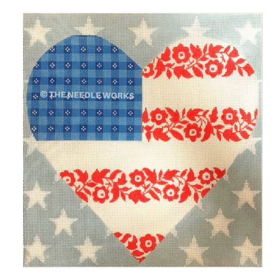 Floral Flag- Stars & Stripes HT.