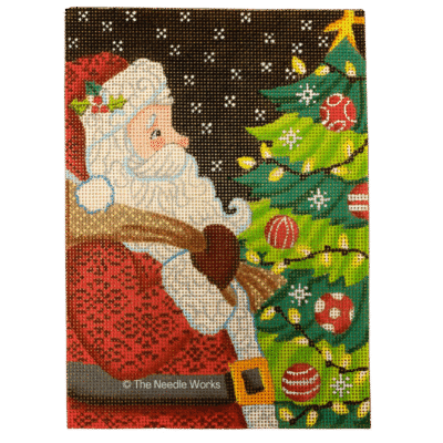 SANTA AND TREE