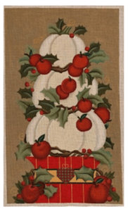 winter stacked pumpkins canvas by Melissa Shirley Designs