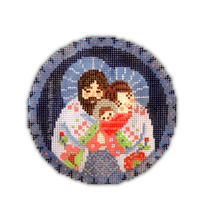 AC NATIVITY ROUND ORN-LAV/ROSE