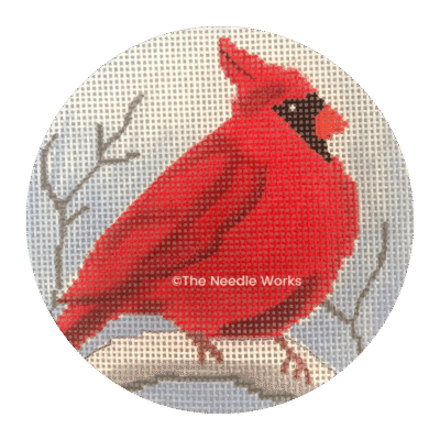Fluffy Cardinal on a Branch Orn - (Duplicate Imported from WooCommerce)