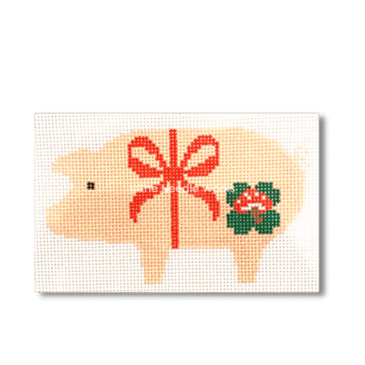 MARZIPAN PIG w/Monogram Chart