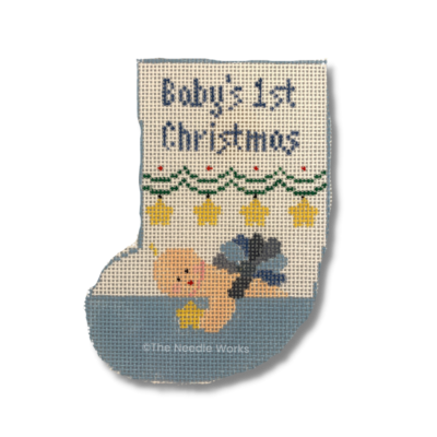 BABY'S 1ST CMAS MINI STKG-BLUE