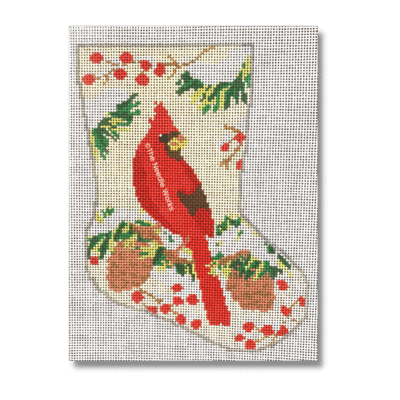 CHRISTMAS CARDINAL MINI SOCK