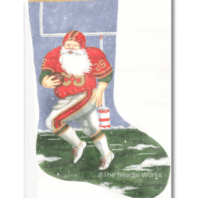 FOOTBALL SANTA STOCKING