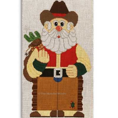 LARGE COWBOY SANTA