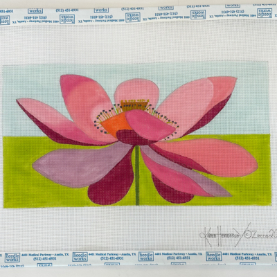 PINK LOTUS ON CHARTREUSE-18