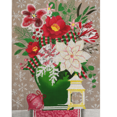 CHRISTMAS FLORAL VASE