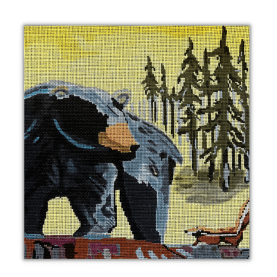 BLACK BEAR AND CHIPMUNK