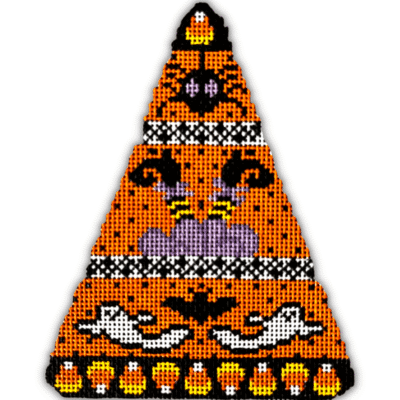 WITCH SHOES CANDY CORN