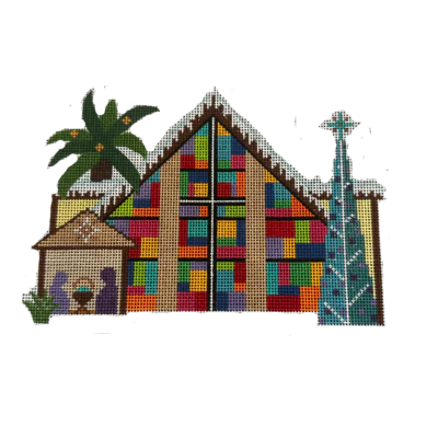 MID-CENTURY CHRISTMAS VILLAGE CHURCH