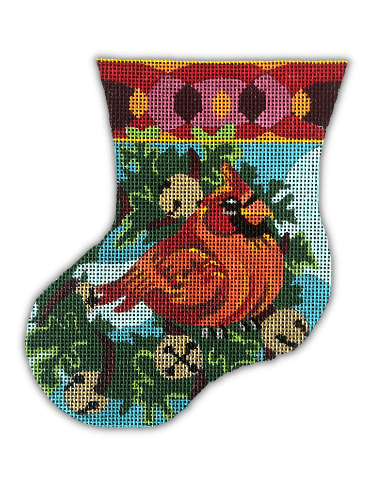 Angel with Doves Needlepoint Christmas Stocking Canvas