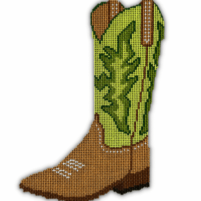 GREEN COWBOY BOOT
