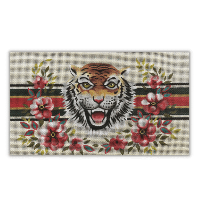 DESIGNER TIGER/FLORAL CLUTCH