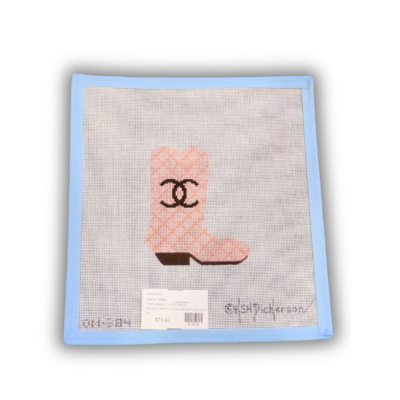 PINK CHANEL COWBOY BOOT