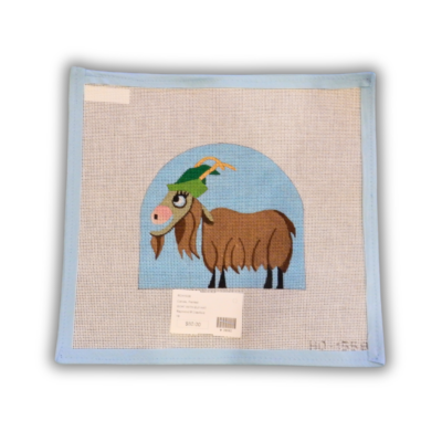 GOAT WITH ELF HAT