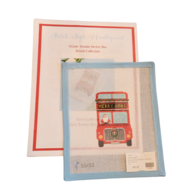 DOUBLE DECKER BUS W STITCH GUID