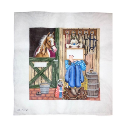 Cowgirl Stitching Girl