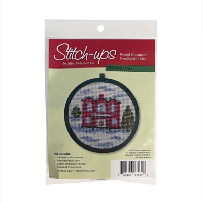 Stitchups Red House Ornament