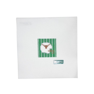 Texas Football Helmet on Field