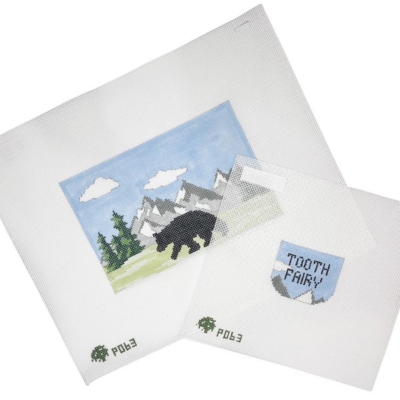 Mountain and Bear Tooth Fairy Pillow