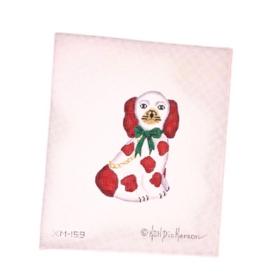 Red Dotted Dog Statue