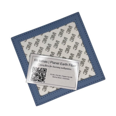 Self Finishing Leather Frame Light Blue