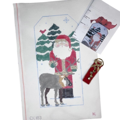 Reindeer Santa with Bells w SG