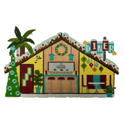 MID-CENTURY CHRISTMAS VILLAGE DINER