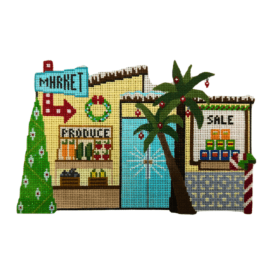 MID-CENTURY CHRISTMAS VILLAGE MARKET