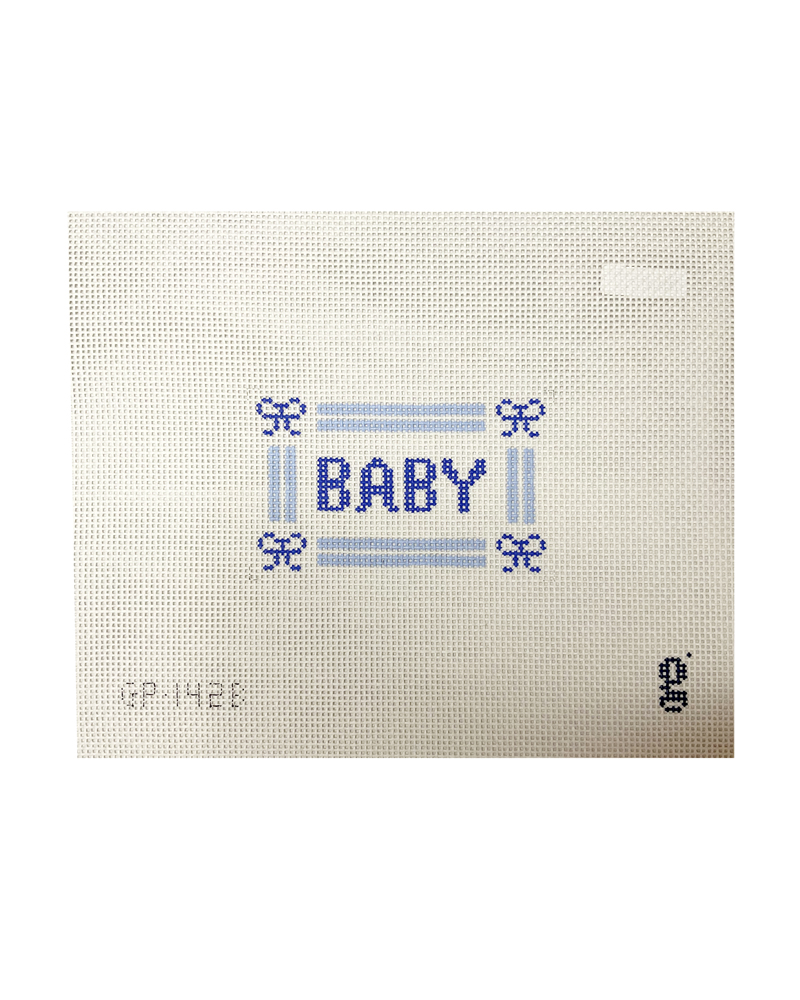 Baby Sign in Blue Bows