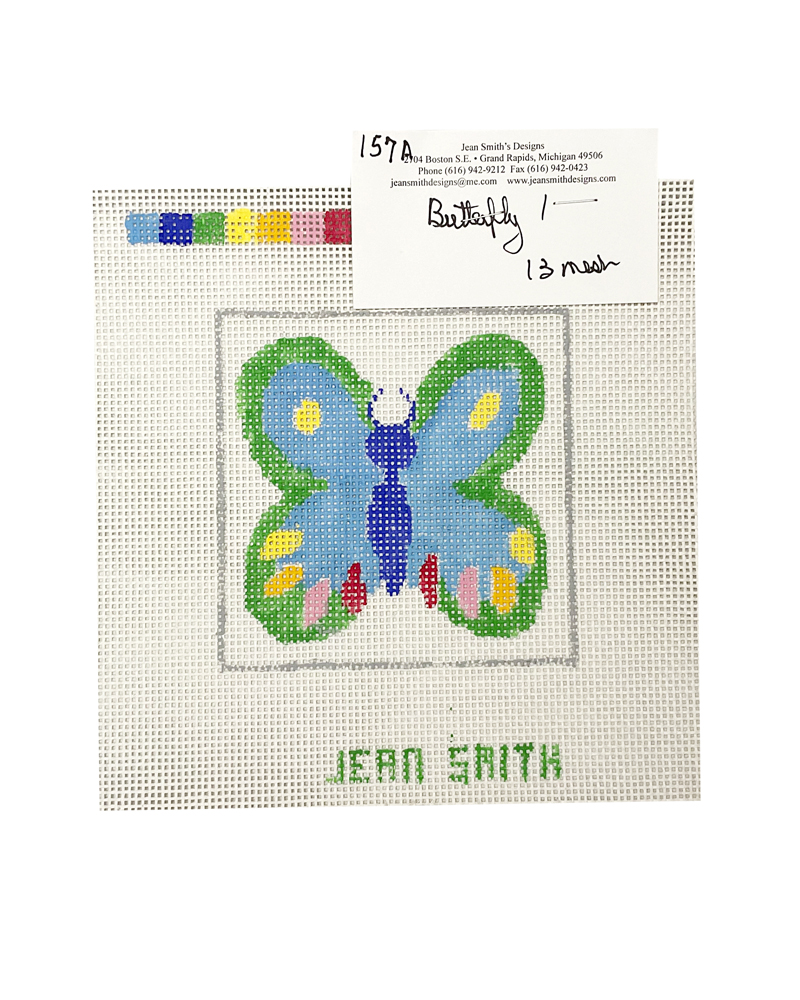Blue Green Butterfly Coaster