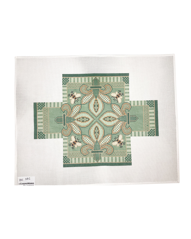 Green Fleur Brick Cover