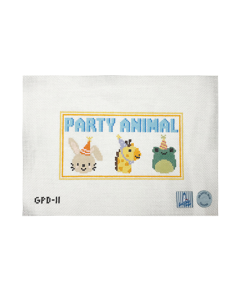 Party Animals with Orange Border