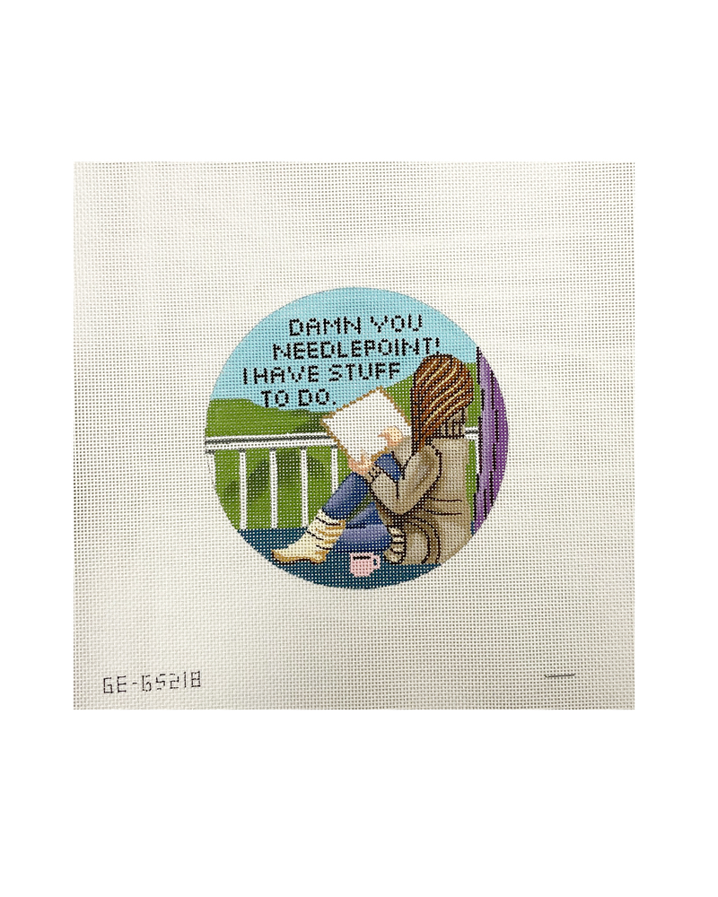 Damn You Needlepoint Girl