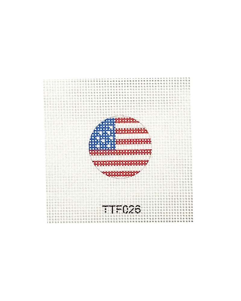 American Flag Bag Charm